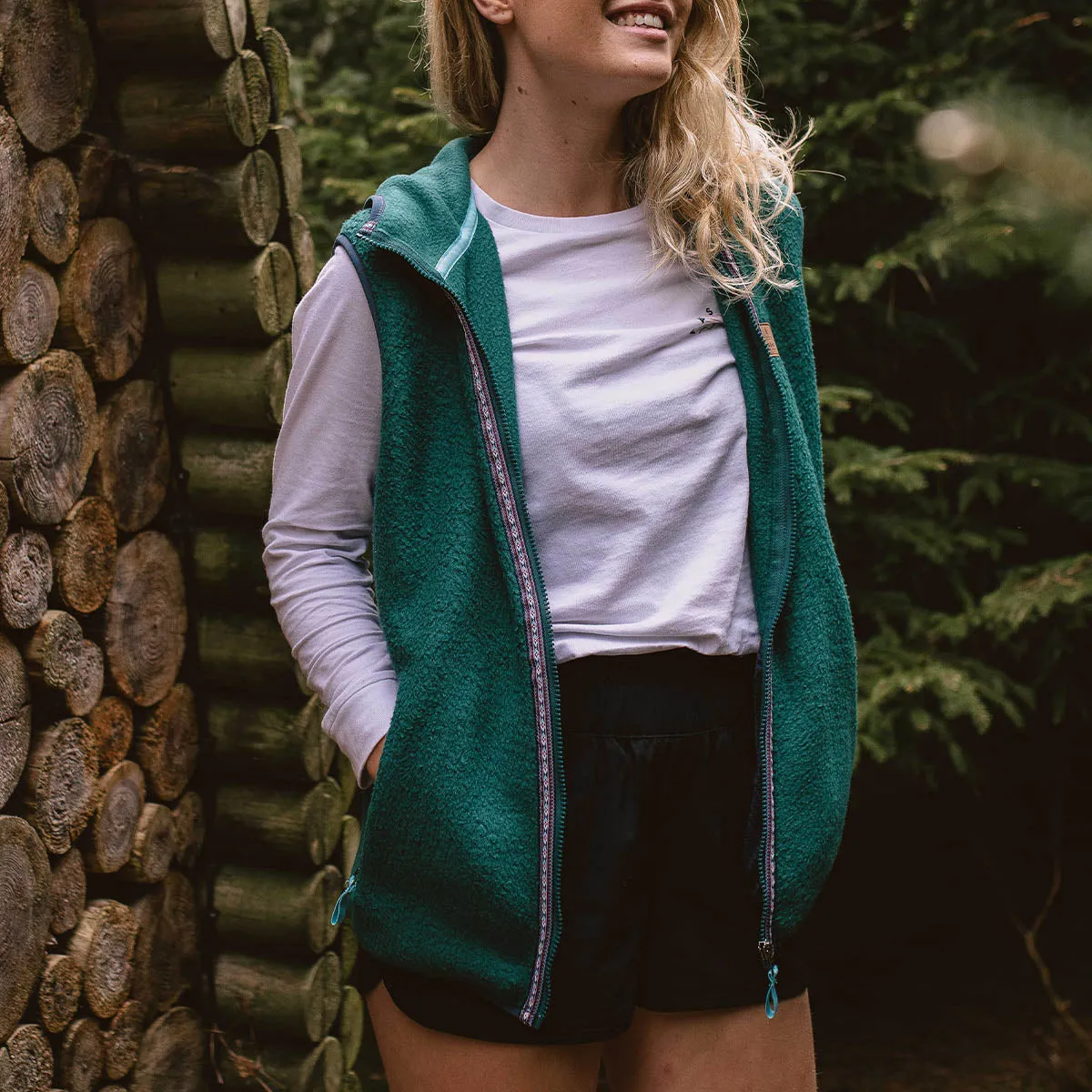 Waters Hooded Recycled Sherpa Fleece Tank Top