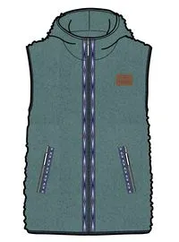 Waters Hooded Recycled Sherpa Fleece Tank Top