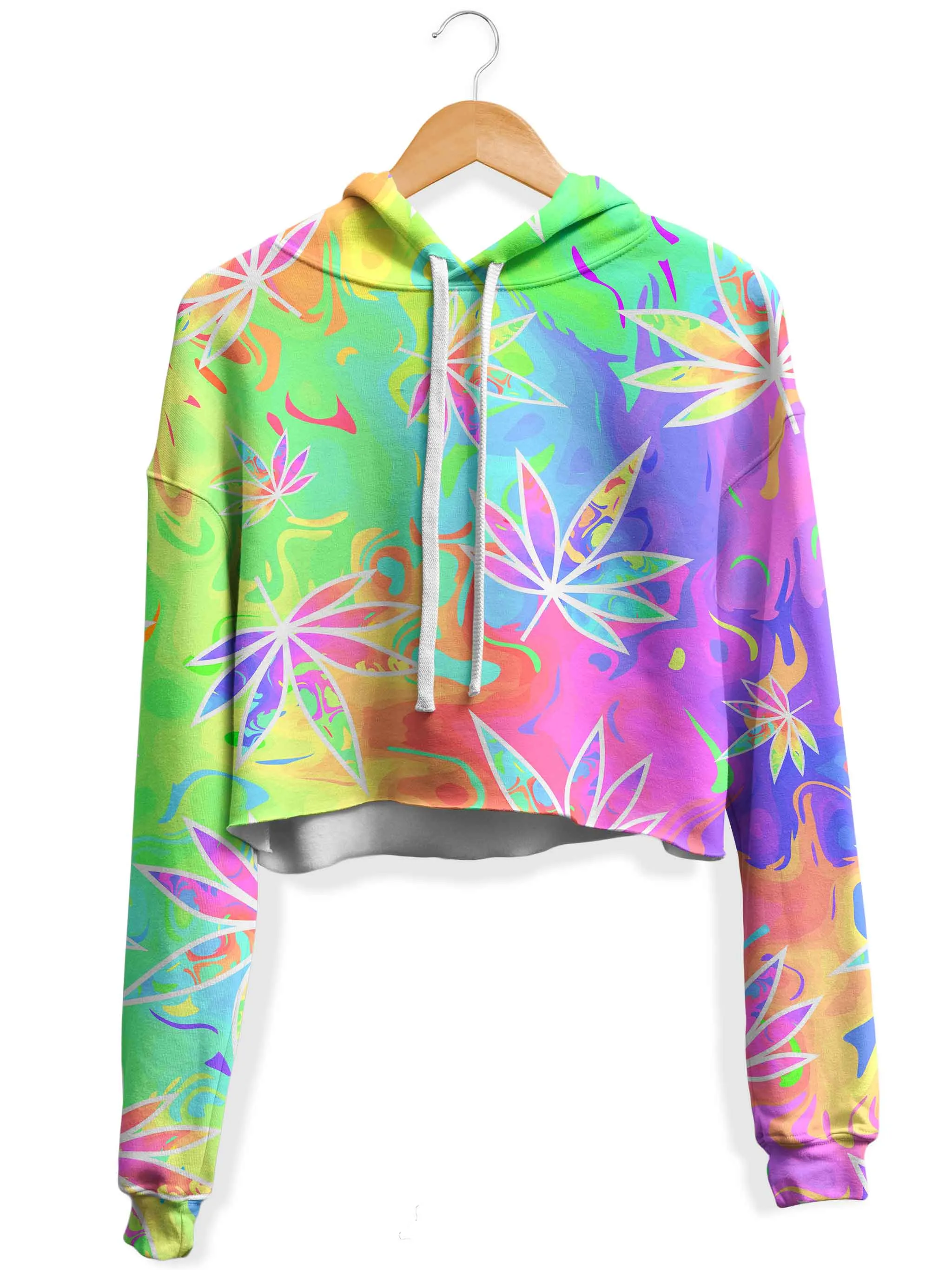 Weed Free Fall Fleece Crop Hoodie (Clearance)