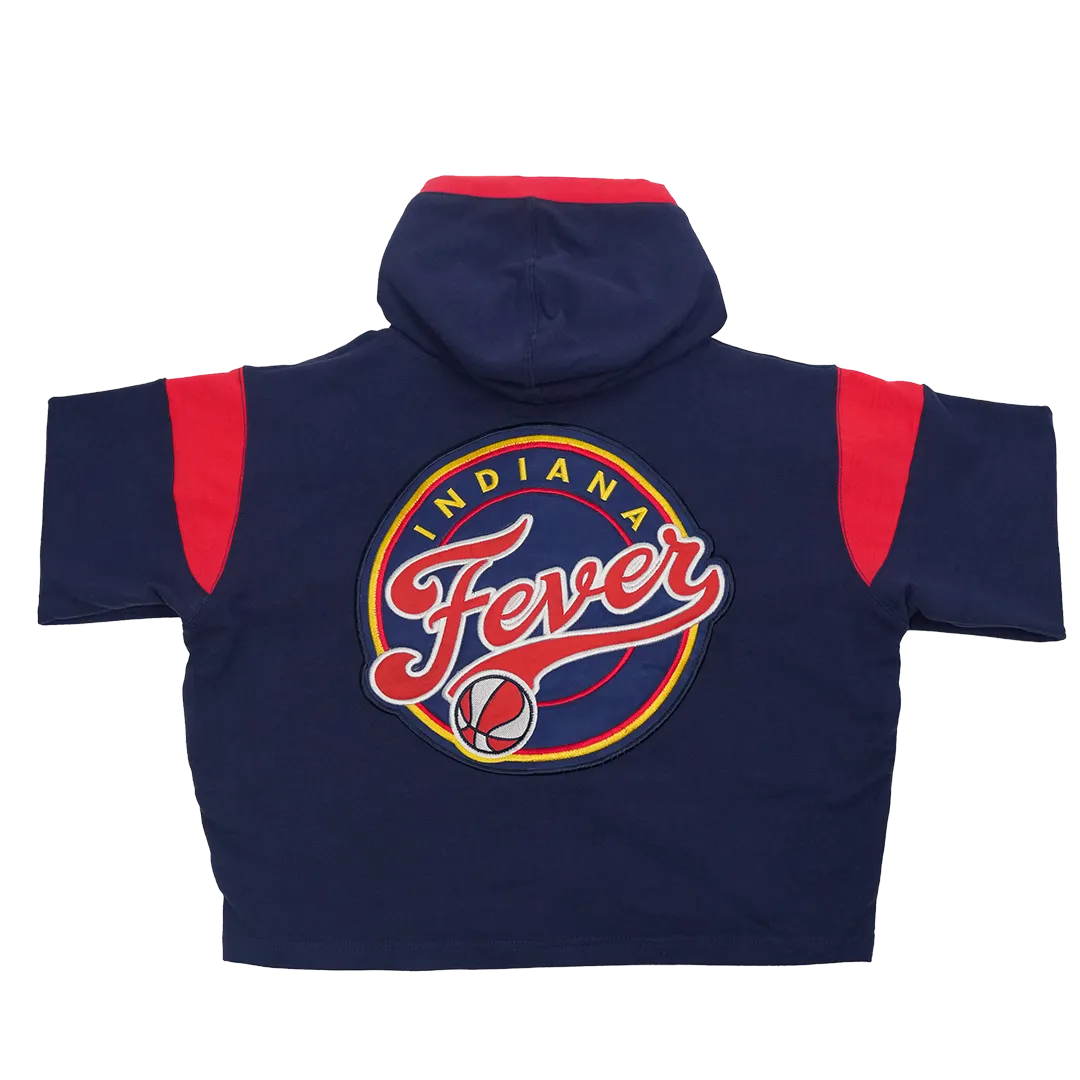 Women's Indiana Fever Crop Full-Zip Hooded Fleece by FISLL