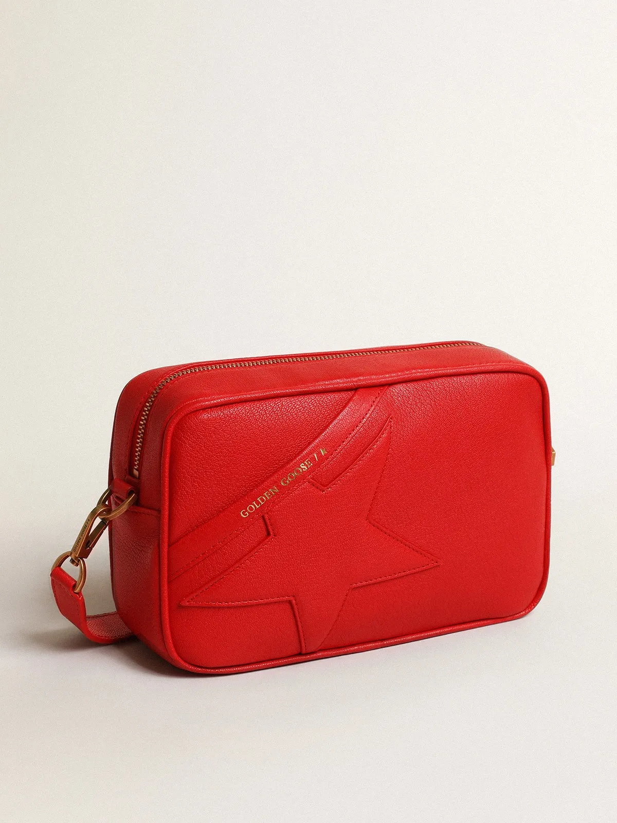 Women’s Star Bag in bright red leather