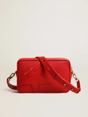 Women’s Star Bag in bright red leather