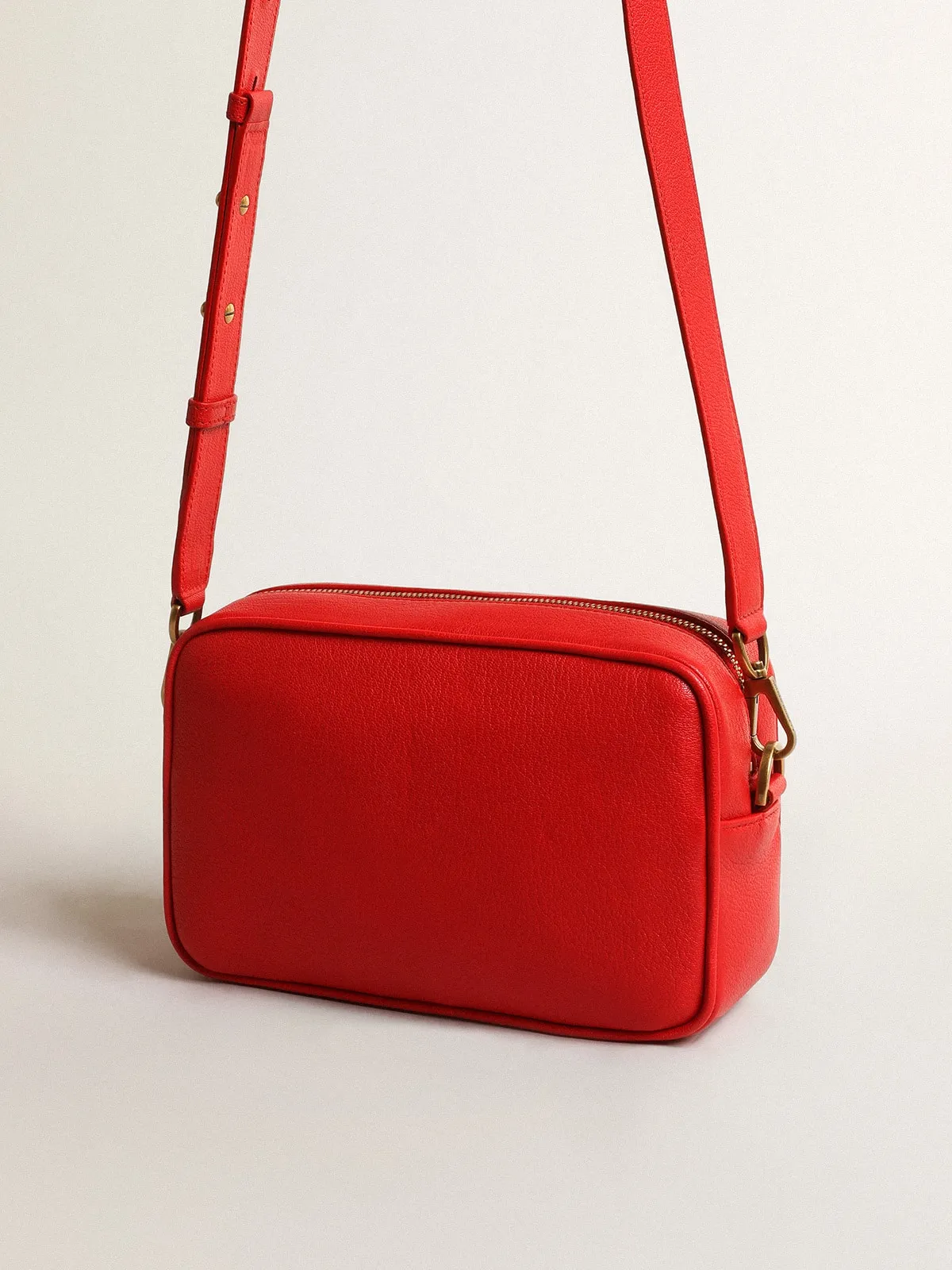 Women’s Star Bag in bright red leather