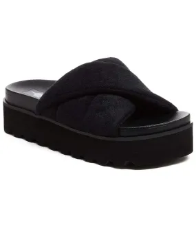 Womens/ladies breeze atlanta terrycloth sandals black Rocket Dog