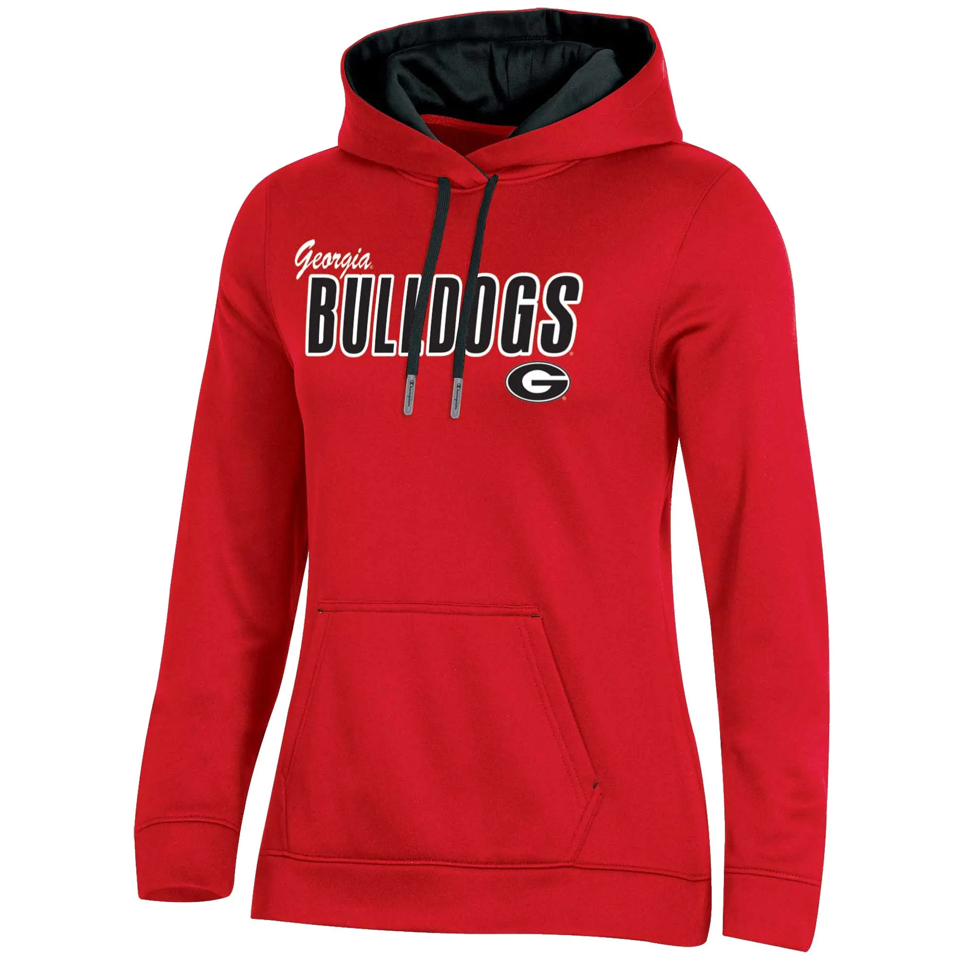 Women's Champion Red Georgia Bulldogs Team Pullover Hoodie