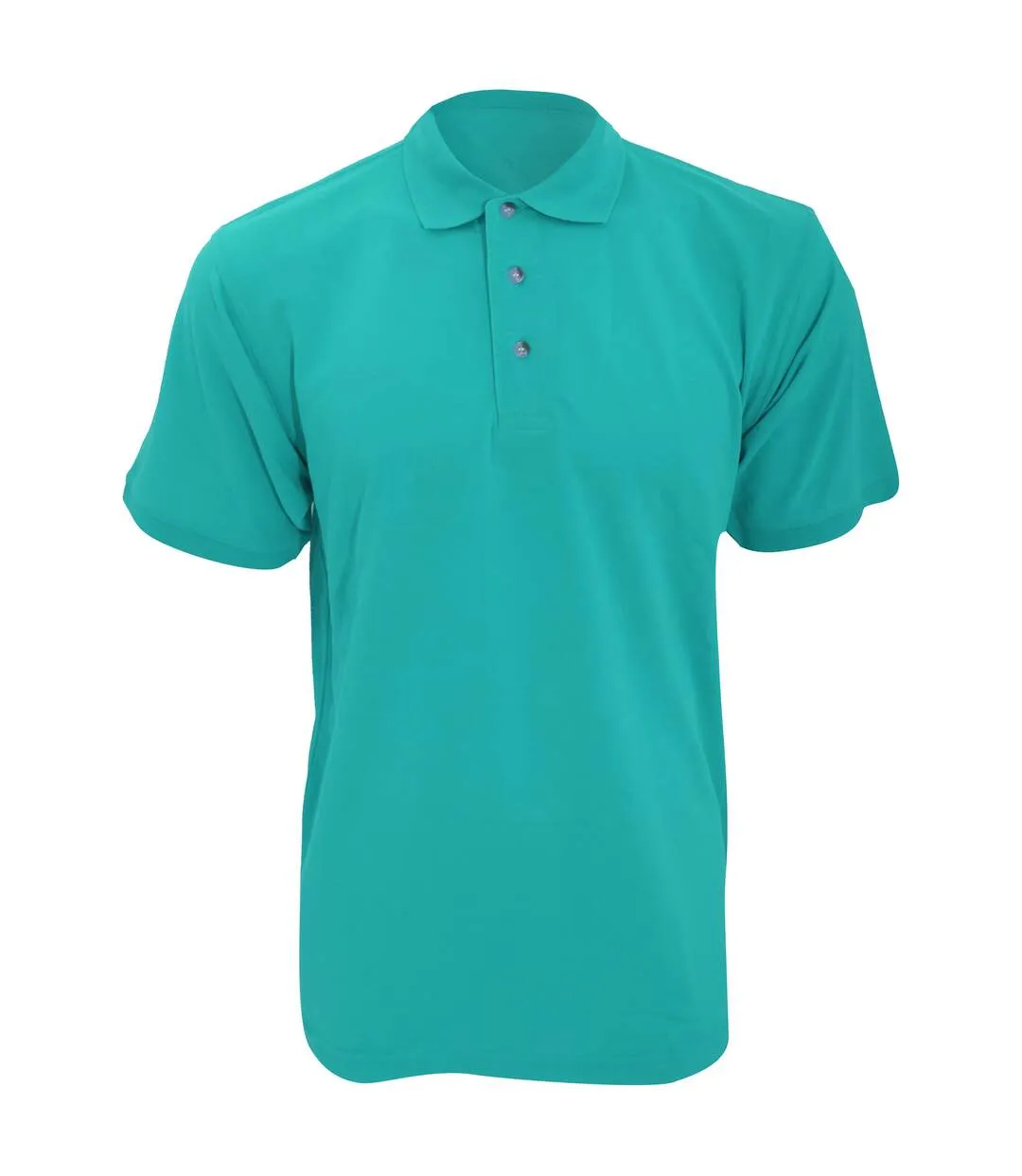 Workwear mens short sleeve polo shirt turquoise Kustom Kit