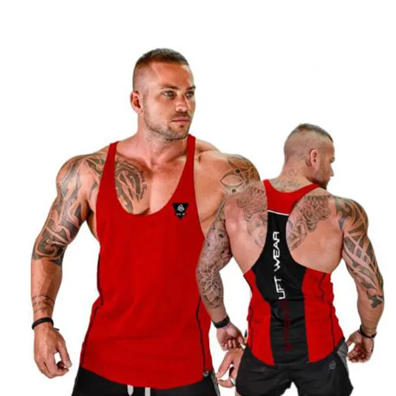 XituodaiMens Bodybuilding Tank top Gyms Fitness sleeveless shirt New Male Cotton clothing Fashion Singlet vest Undershirt vest f