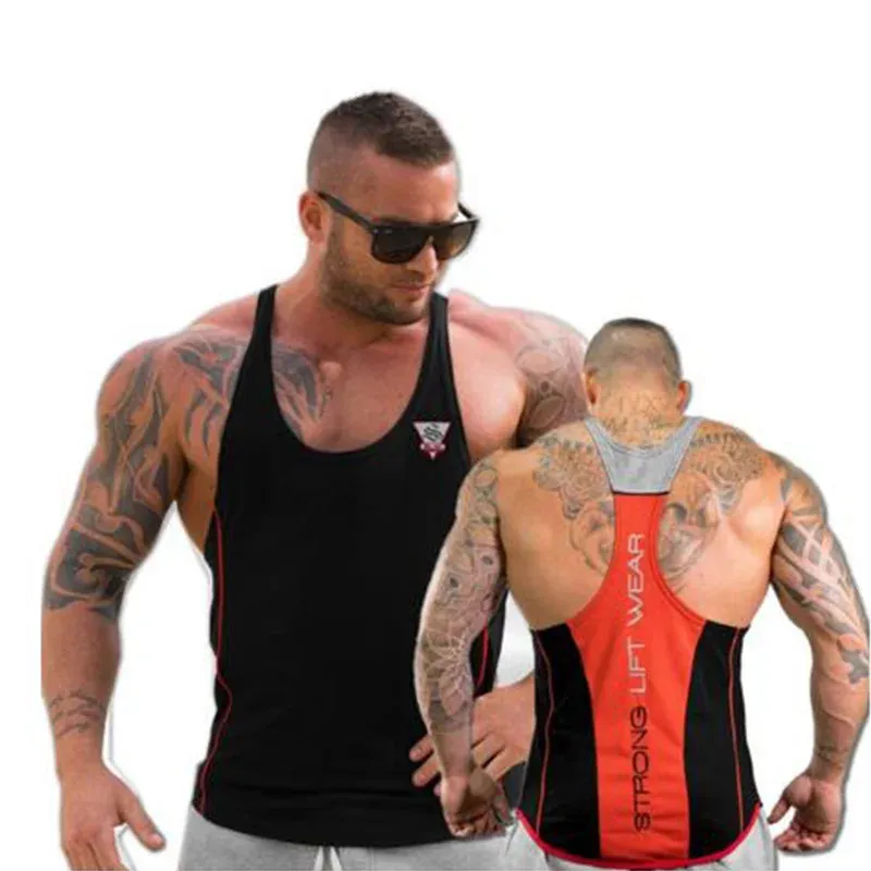 XituodaiMens Bodybuilding Tank top Gyms Fitness sleeveless shirt New Male Cotton clothing Fashion Singlet vest Undershirt vest f