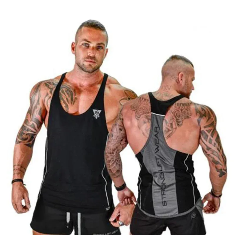 XituodaiMens Bodybuilding Tank top Gyms Fitness sleeveless shirt New Male Cotton clothing Fashion Singlet vest Undershirt vest f