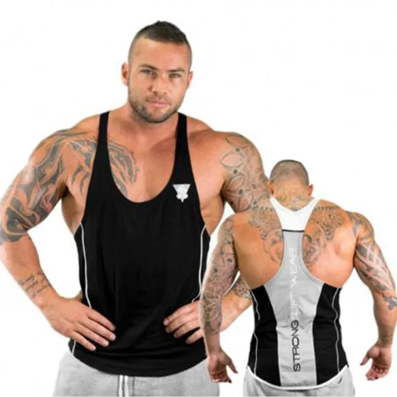 XituodaiMens Bodybuilding Tank top Gyms Fitness sleeveless shirt New Male Cotton clothing Fashion Singlet vest Undershirt vest f