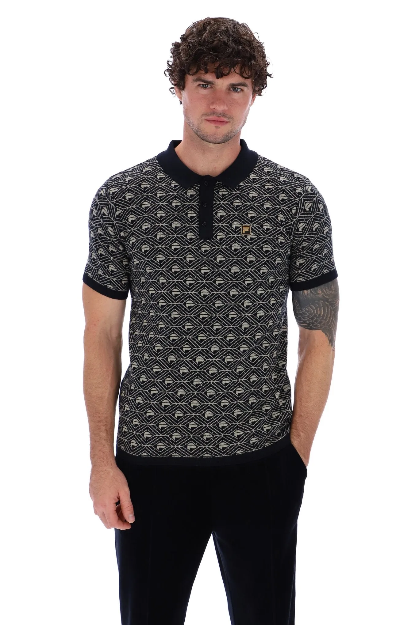 Zano Geo Pattern Polo