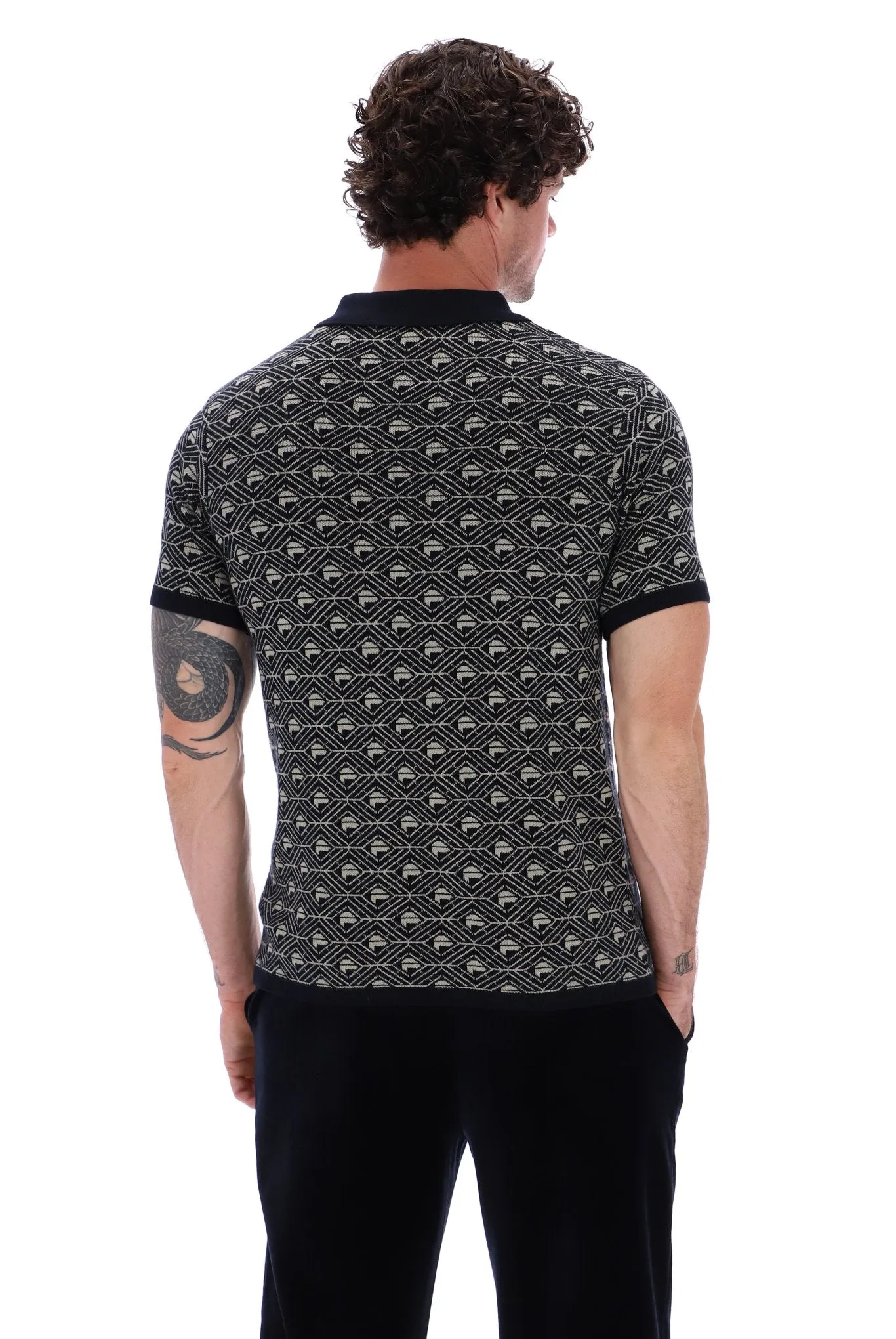 Zano Geo Pattern Polo